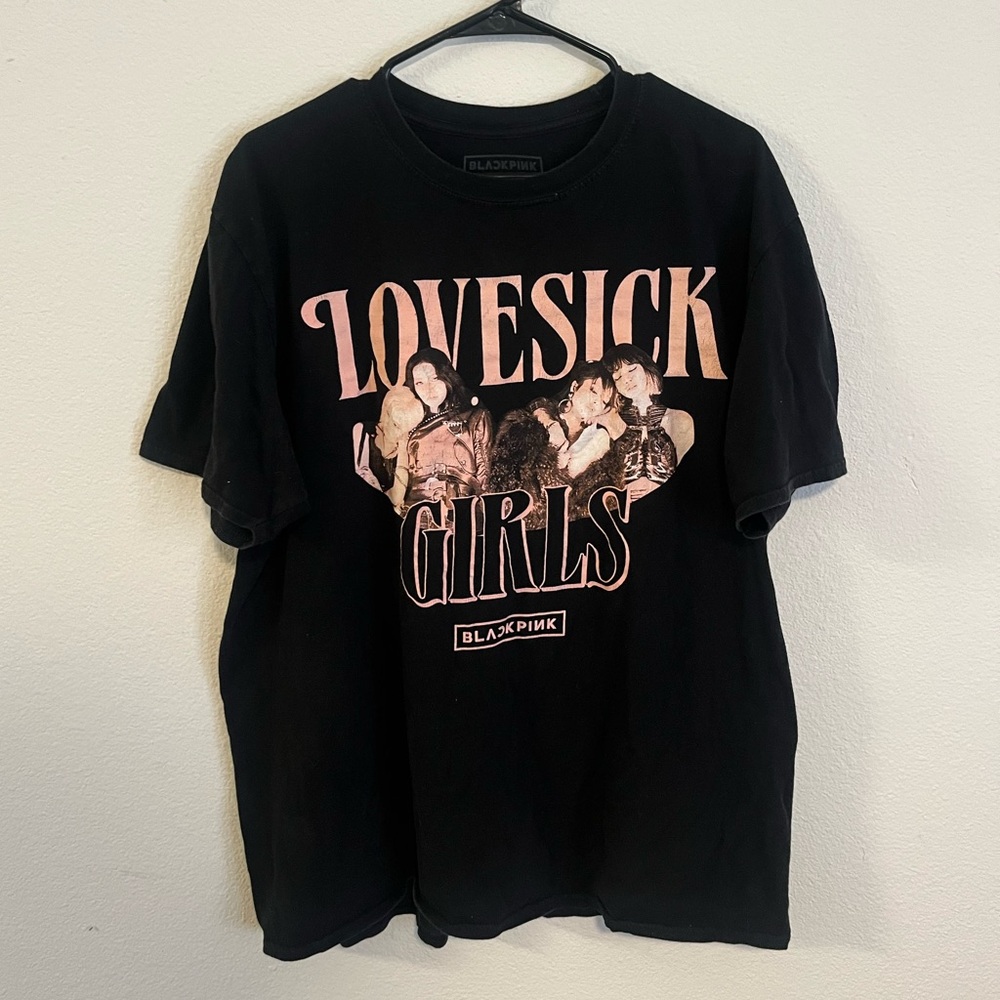 Black Pink Black Graphic T-Shirt